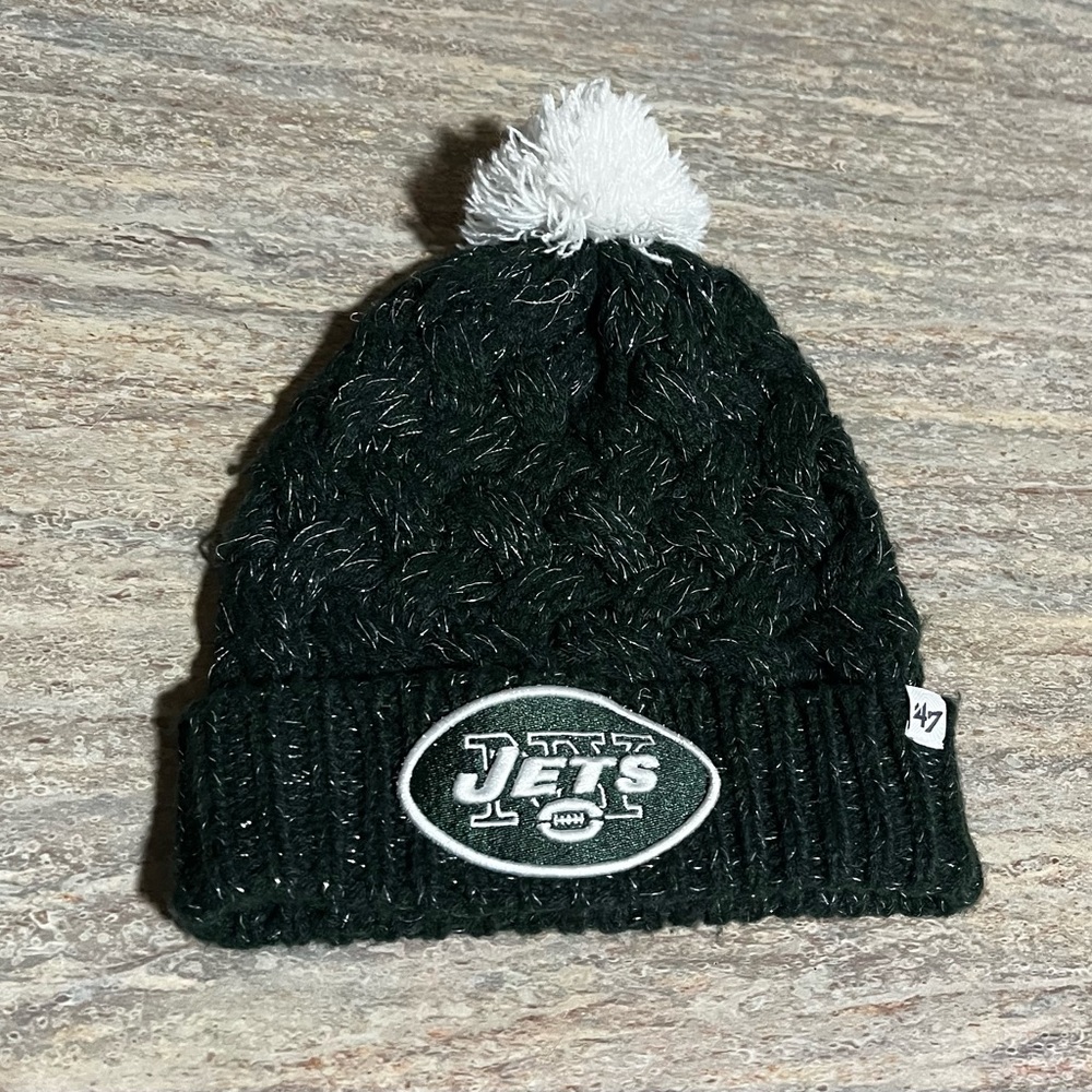NFL NY Jets 47 beanie hat. Unisex